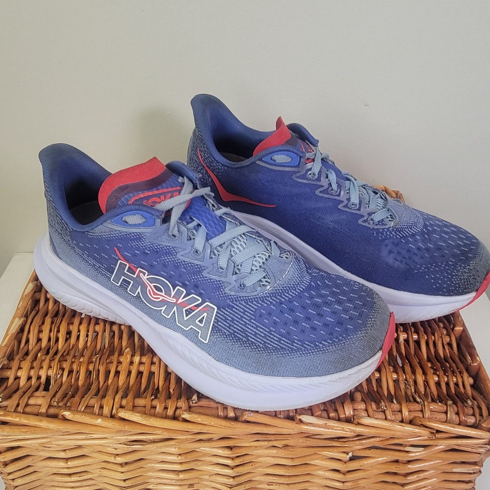 Hoka Mach 6 Womens Running Shoes Blue Coral 1127894 MLL Size 7.5 B Sneaker